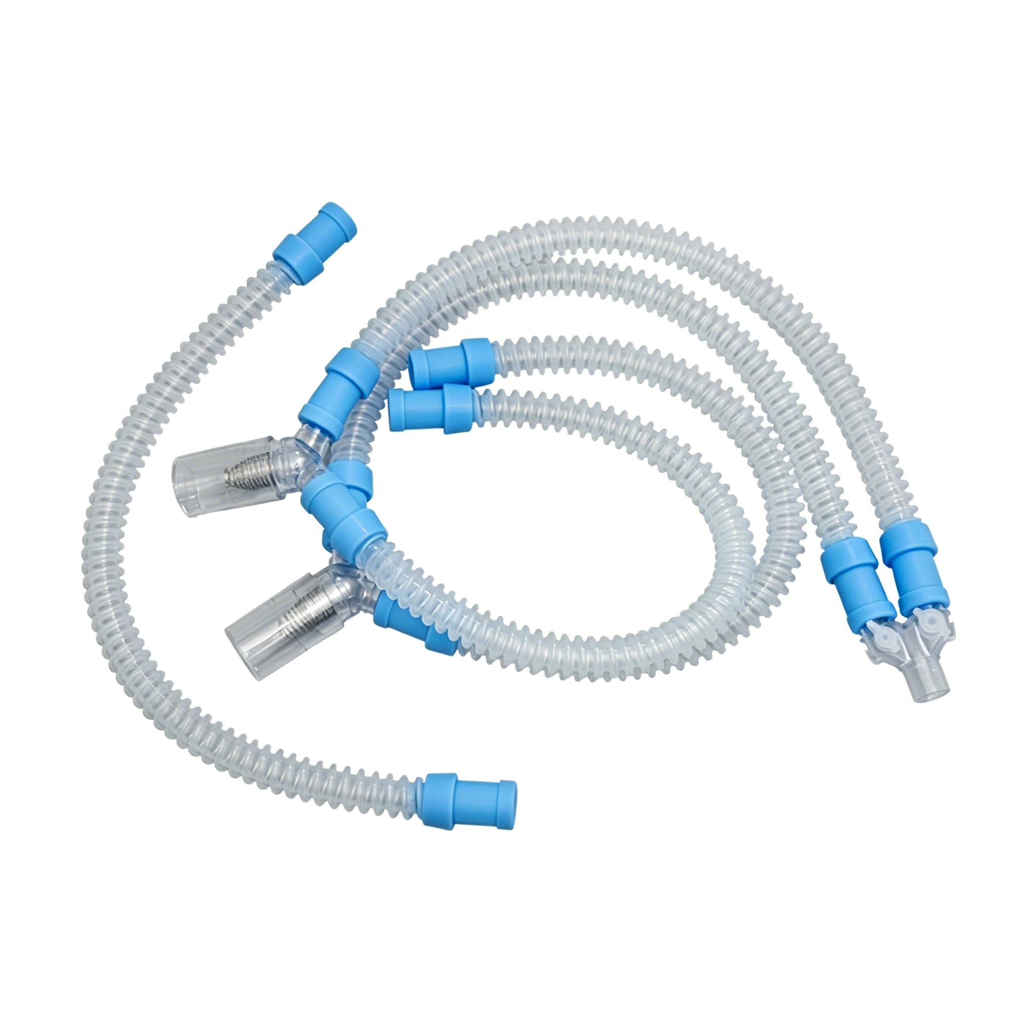 Disposable Dual Heated Wire Ventilator Breathing Circuit with 22mm Connectors for ICU and Anesthesia Use