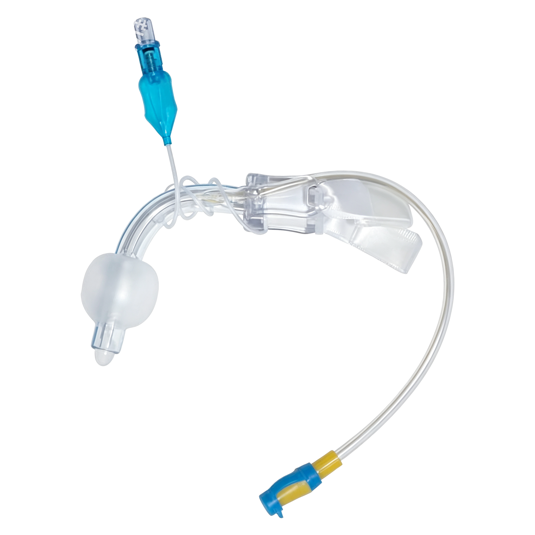  Standard uncuffed tracheostomy tube for spontaneous breathing
