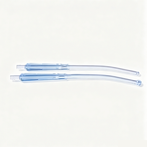 Disposable Sterile Yankauer Suction Tip with Vacuum Control – Oropharyngeal Surgical Suction Catheter for Oral and Pharyngeal Fluid Removal