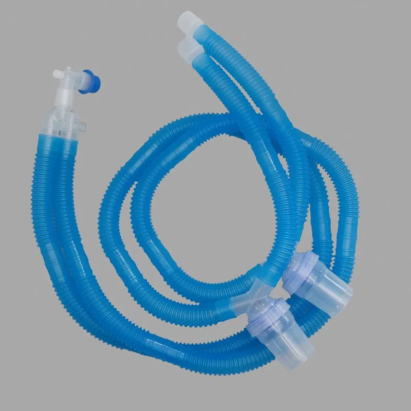2025 Hot Sale Disposable Adult Corrugated Ventilator Breathing Circuit with ISO13485