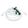 Non-rebreather oxygen mask with reservoir bag and one-way valves