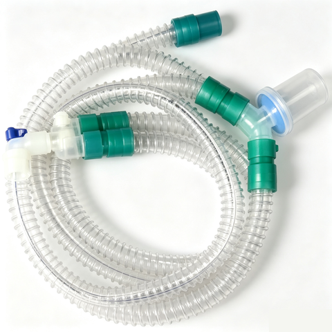 2026 Hot Sale Disposable Adult Corrugated Ventilator Breathing Circuit with ISO13485