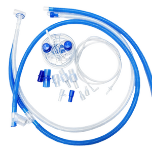 Dual heated breathing circuit with heated wire in inspiratory and expiratory limbs
