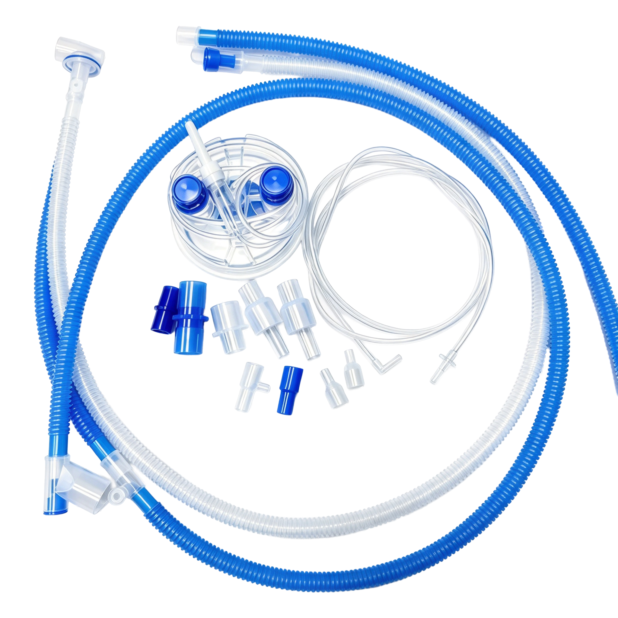 Dual heated breathing circuit with heated wire in inspiratory and expiratory limbs