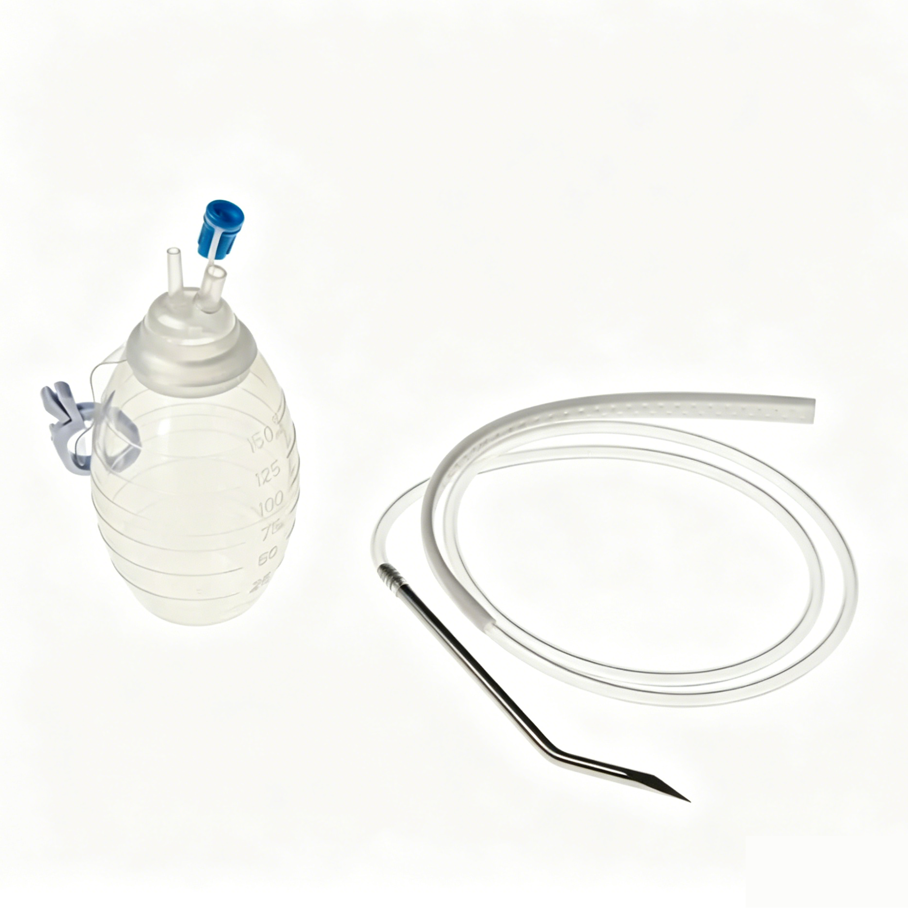 Disposable Closed Wound Suction Drainage System with Bulb Evacuator – Sterile Post-Operative Surgical Wound Drain