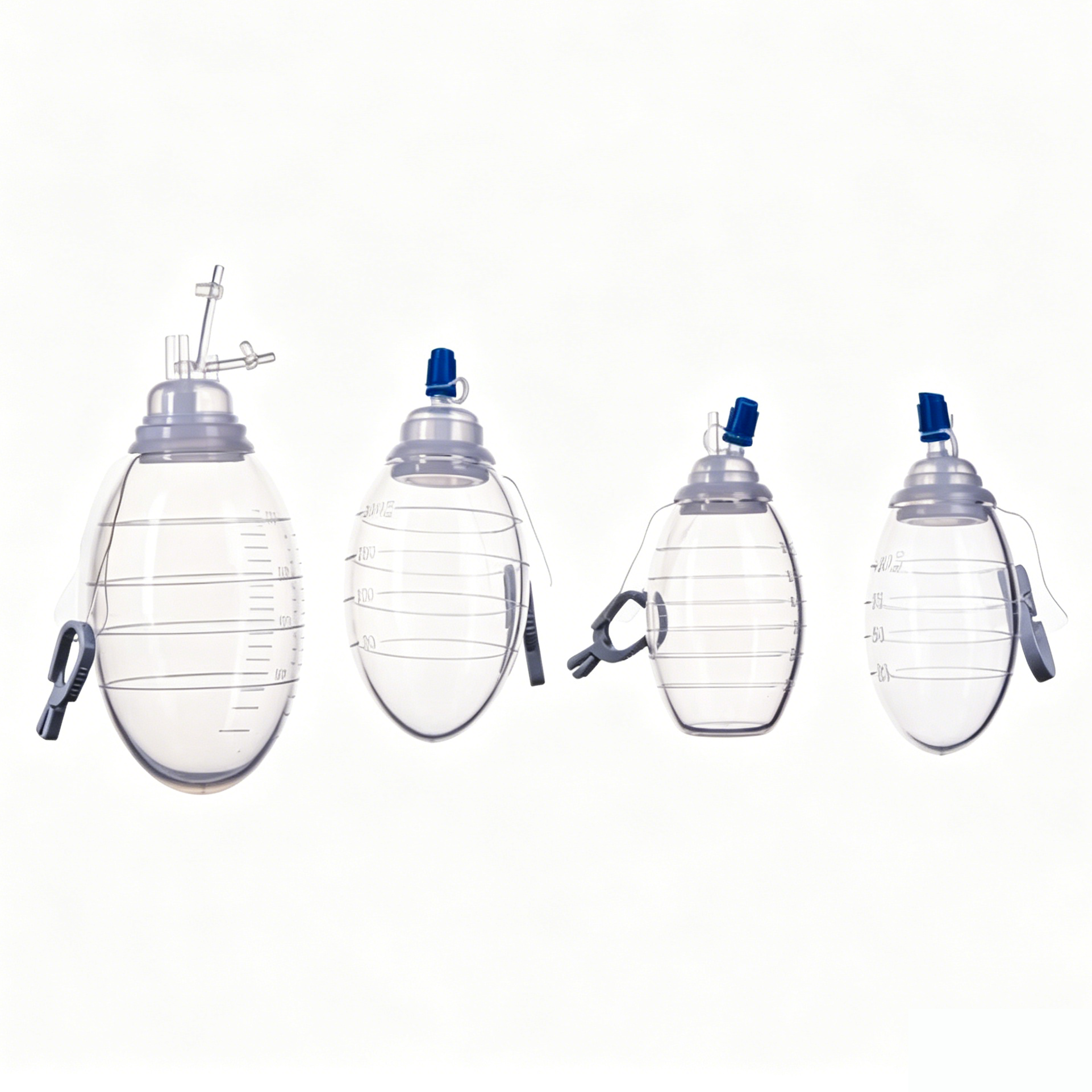 Disposable Closed Wound Surgical Suction Reservoir with Negative Pressure Bulb – Sterile Fluid Collection Container