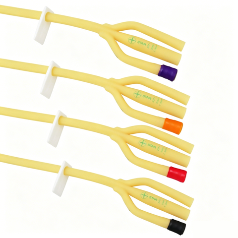 Disposable Foley Catheter – 2-Way Indwelling Urinary Catheter with Balloon, Sterile Latex/Silicone for Hospital Use