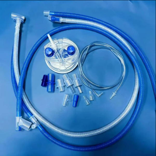 Disposable Dual Heated Wire Ventilator Breathing Circuit with 22mm Connectors for ICU and Anesthesia Use