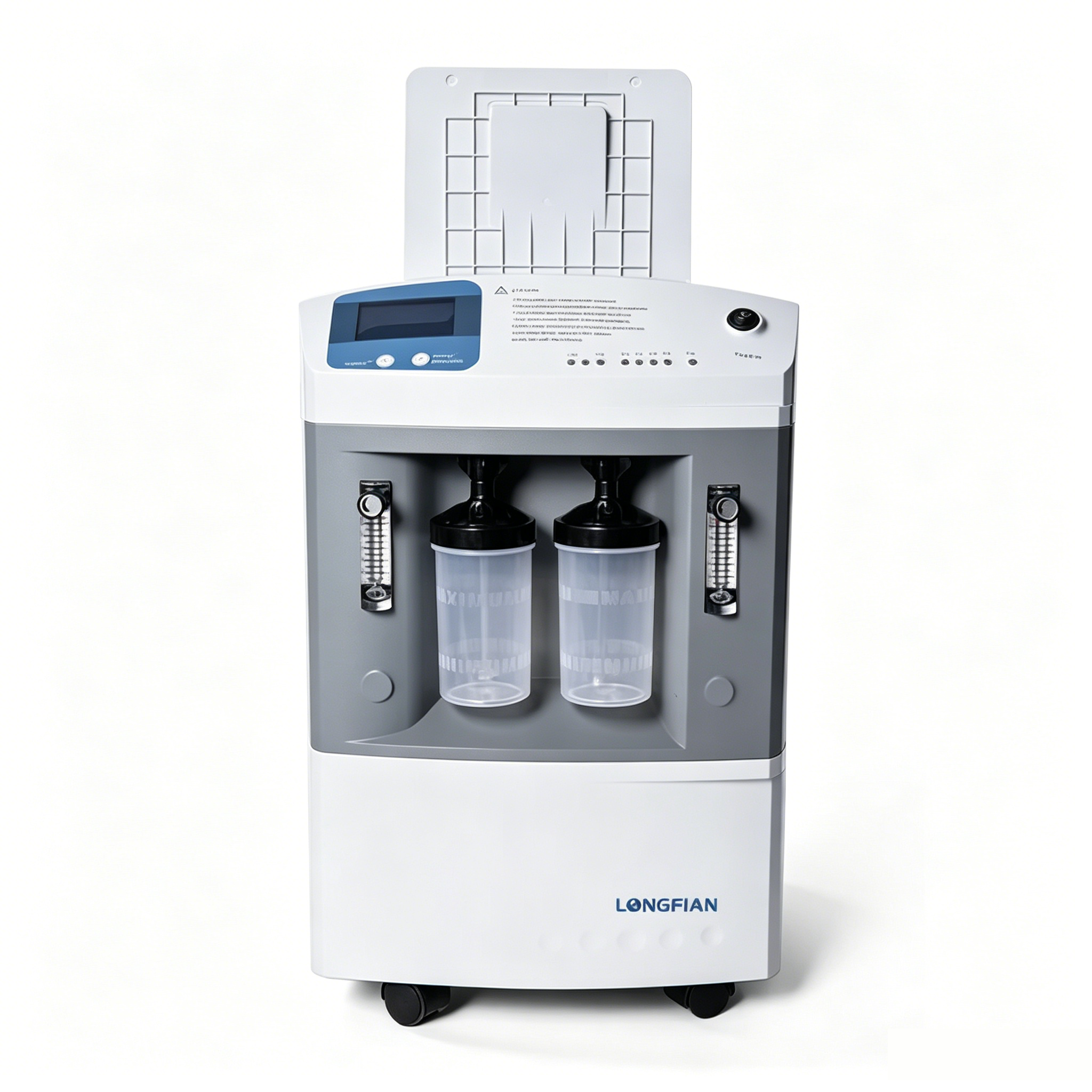 Portable Intelligent Dual Flow Home Oxygen Concentrator – 5L/10L Adjustable Medical Grade with Nebulizer for COPD and Respiratory Care