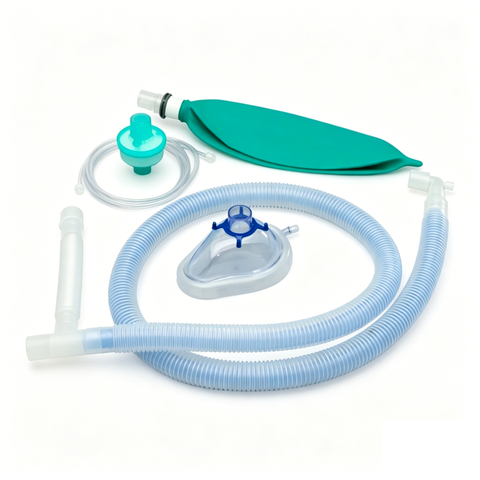 Disposable Single Limb Anesthesia Breathing Circuit Set with 22mm Connectors for Ventilator Patients