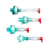 Catheter mount with integrated heat and moisture exchange filter