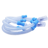 Reusable silicone breathing circuit with corrugated tubing and 22 mm connectors