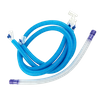 Single heated breathing circuit with heated wire in the inspiratory limb