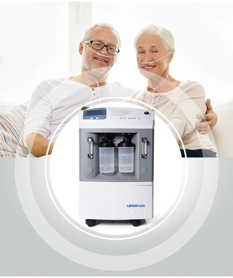 10L/ 5L Medical Equipment Portable Intelligent Home Oxygen Concentrator Dual Flow Oxygen Concentrator