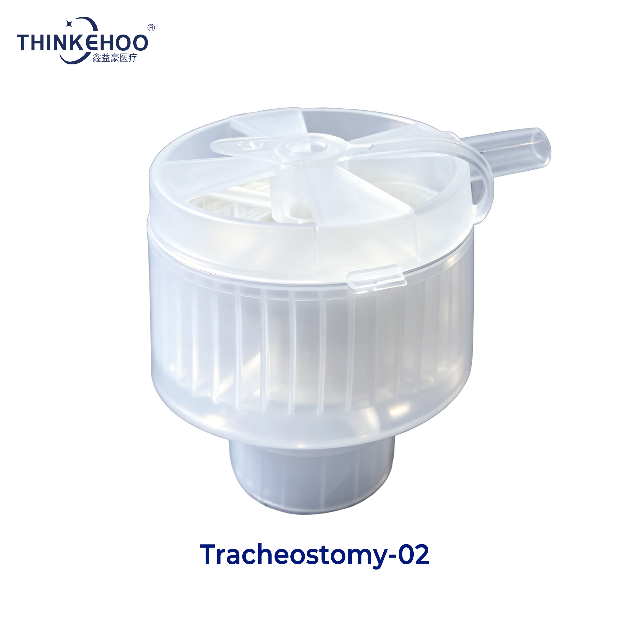 Tracheostomy heat and moisture exchange filter with 15 mm connector for spontaneously breathing tracheostomy patients