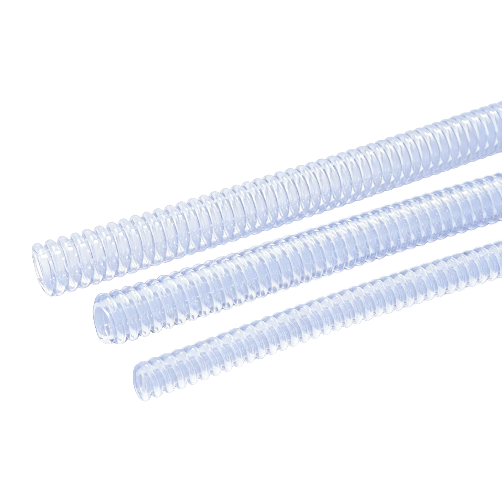 Medical grade silicone tubing of a reusable anesthesia breathing circuit