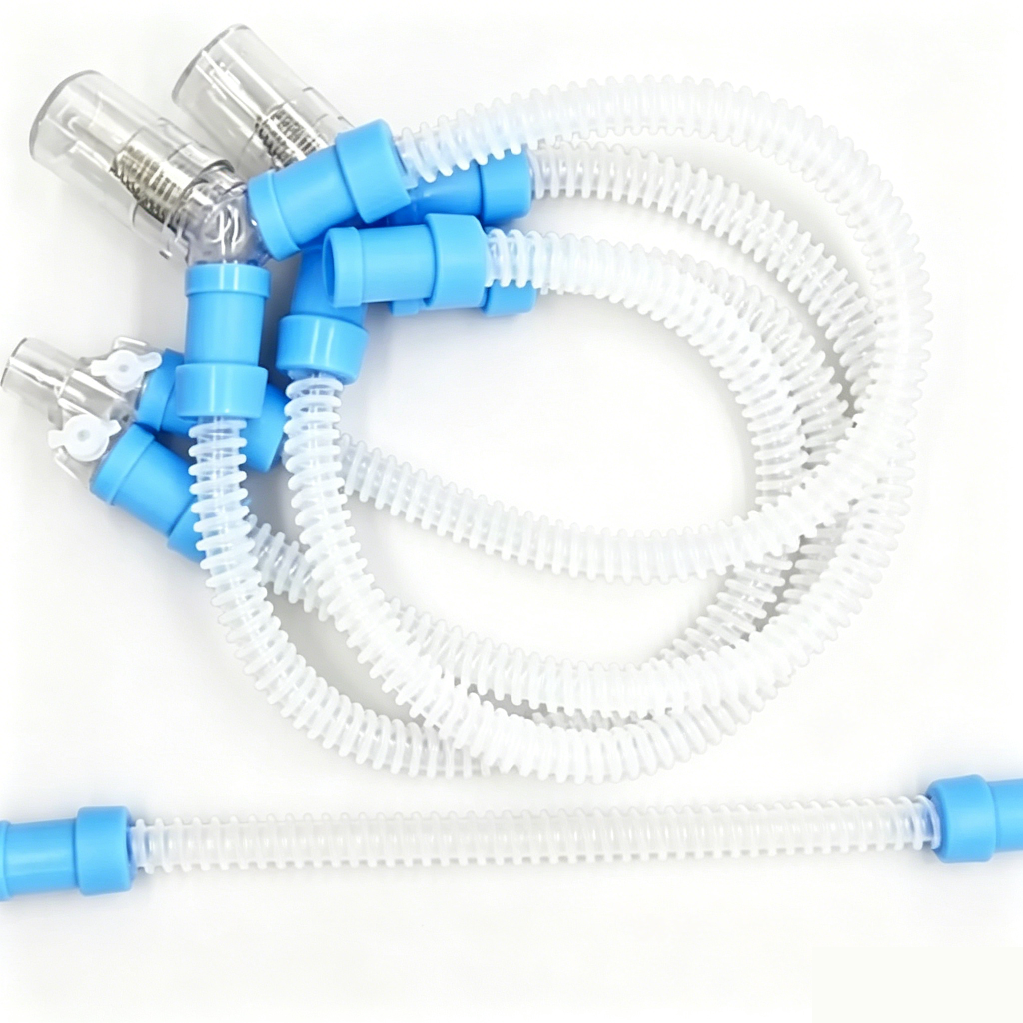 Medical Grade Reusable Silicone Anesthesia Ventilator Breathing Circuit – Autoclavable with 22mm Connectors