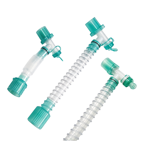 Disposable flexible catheter mount without filter, 15 mm and 22 mm connectors